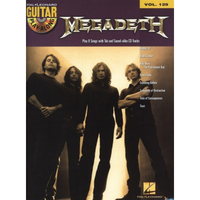 MusicSales HL00701741 - GUITAR PLAY ALONG VOLUME 129 MEGADETH GUITAR BK/CD MusicSales HL00701741 - GUITAR PLAY ALONG VOLUME 129 MEGADETH GUITAR BK/CD