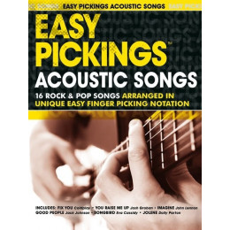 MusicSales AM991760 - EASY PICKINGS ACOUSTIC SONGS GUITAR TAB BOOK
