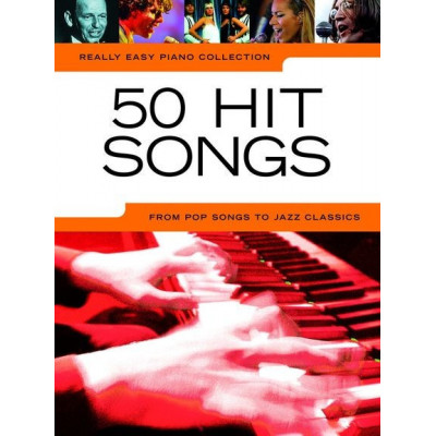 MusicSales AM1000615 - REALLY EASY PIANO 50 HIT SONGS PIANO BOOK