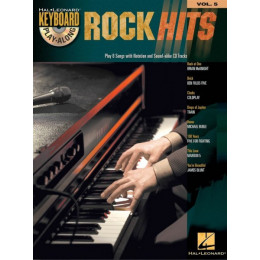 MusicSales HL00699879 KEYBOARD PLAY ALONG VOLUME 5 ROCK HITS KEYBOARD KBD...