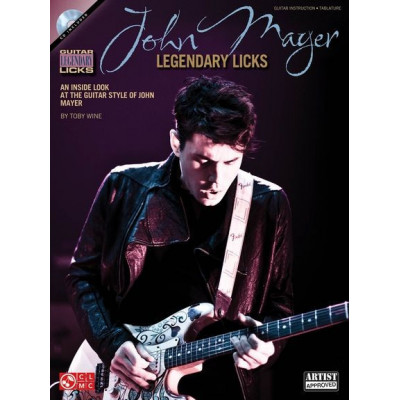 MusicSales HL02501635 - MAYER JOHN LEGENDARY LICKS GUITAR TAB GTR BK/CD
