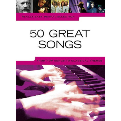 MusicSales AM995643 - REALLY EASY PIANO 50 GREAT SONGS PF BOOK