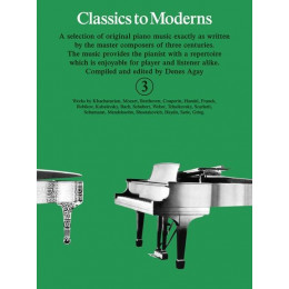 MusicSales YK20030 - CLASSICS TO MODERNS BOOK 3 PF MusicSales YK20030 - CLASSICS TO MODERNS BOOK 3 PF