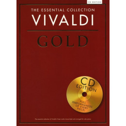 MusicSales CH80190 THE ESSENTIAL COLLECTION VIVALDI GOLD PIANO BOOK/CD MusicSales CH80190 THE ESSENTIAL COLLECTION VIVALDI GOLD PIANO BOOK/CD