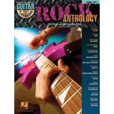 MusicSales HL00700176 GUITAR PLAY ALONG VOLUME 81 ROCK ANTHOLOGY GTR TAB...