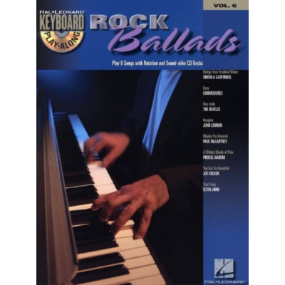 MusicSales HL00699880 KEYBOARD PLAY-ALONG VOLUME 6 ROCK BALLADS KBD BOOK/CD MusicSales HL00699880 KEYBOARD PLAY-ALONG VOLUME 6 ROCK BALLADS KBD BOOK/CD