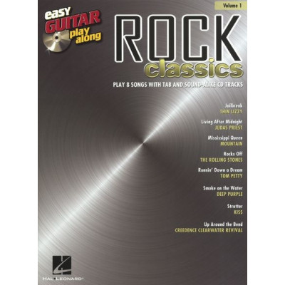 MusicSales HL00702560 - EASY GUITAR PLAY ALONG VOLUME 1 ROCK CLASSICS GTR... MusicSales HL00702560 - EASY GUITAR PLAY ALONG VOLUME 1 ROCK CLASSICS GTR...