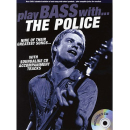 MusicSales AM991364 - PLAY BASS WITH THE POLICE BASS GUITAR TAB BOOK/CD MusicSales AM991364 - PLAY BASS WITH THE POLICE BASS GUITAR TAB BOOK/CD
