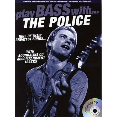 MusicSales AM991364 - PLAY BASS WITH THE POLICE BASS GUITAR TAB BOOK/CD MusicSales AM991364 - PLAY BASS WITH THE POLICE BASS GUITAR TAB BOOK/CD