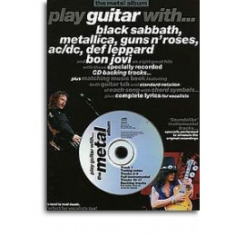 MusicSales AM954426 - PLAY GUITAR WITH THE METAL ALBUM GTR TAB BOOK/CD