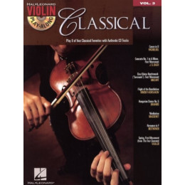 MusicSales HL00842154 - VIOLIN PLAY-ALONG VOLUME 3 CLASSICAL VLN BOOK/CD