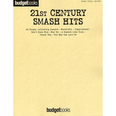 MusicSales HLE90002495 BUDGETBOOKS 21ST CENTURY SMASH HITS PVG MusicSales HLE90002495 BUDGETBOOKS 21ST CENTURY SMASH HITS PVG