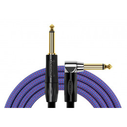 Kirlin IWB-202BFGL 6M RO - кабель инструментальный, Разъемы: 1/4" прямой моноджек - 1/4" угловой моноджек, позолоченные, Материал проводника: медь, Дл