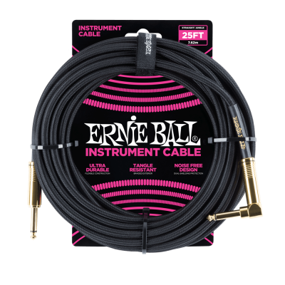 Ernie Ball 6058 кабель инструментальный, прямой / угловой джеки, длина 7,62м, цвет чёрный. Ernie Ball 6058 кабель инструментальный, прямой / угловой джеки, длина 7,62м, цвет чёрный.
