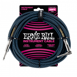 Ernie Ball 6060 кабель инструментальный, прямой / угловой джеки, длина 7,62м, цвет чёрный с белым. Ernie Ball 6060 кабель инструментальный, прямой / угловой джеки, длина 7,62м, цвет чёрный с белым.