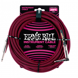 Ernie Ball 6062 кабель инструментальный, прямой / угловой джеки, длина 7,62м, цвет чёрный с красным. Ernie Ball 6062 кабель инструментальный, прямой / угловой джеки, длина 7,62м, цвет чёрный с красным.