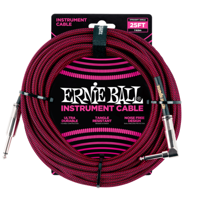 Ernie Ball 6062 кабель инструментальный, прямой / угловой джеки, длина 7,62м, цвет чёрный с красным. Ernie Ball 6062 кабель инструментальный, прямой / угловой джеки, длина 7,62м, цвет чёрный с красным.