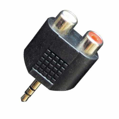 BESPECO AD160 Переходник 2 x RCA F / 3.5mm stereo jack M