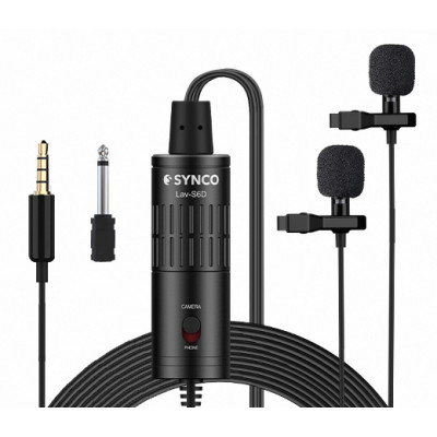Synco Lav-S6D всенаправленный петличный микрофон двойной Synco Lav-S6D всенаправленный петличный микрофон двойной