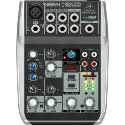 Микшерный пульт BEHRINGER XENYX Q502USB Микшерный пульт BEHRINGER XENYX Q502USB
