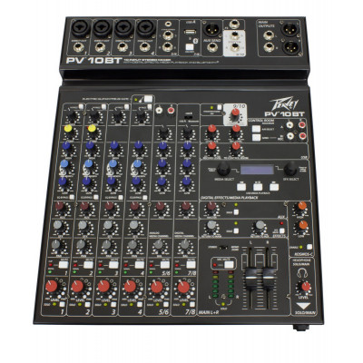 Микшерный пульт PEAVEY PV 10 BT Микшерный пульт PEAVEY PV 10 BT
