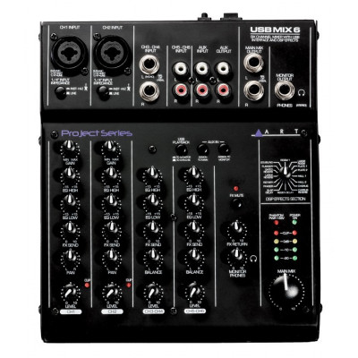 Микшерный пульт ART USBMIX6 Микшерный пульт ART USBMIX6
