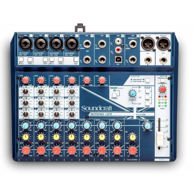 Soundcraft Notepad-12FX компактный микшерный пульт, 4 Mic/2 Hi-Z, 4 стерео,... Soundcraft Notepad-12FX компактный микшерный пульт, 4 Mic/2 Hi-Z, 4 стерео,...