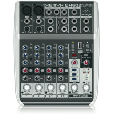 Микшерный пульт BEHRINGER QX602MP3 Микшерный пульт BEHRINGER QX602MP3