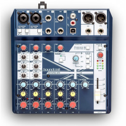 Soundcraft Notepad-8FX компактный микшерный пульт, 2 Mic/(1 Hi-Z), 3 стерео,...