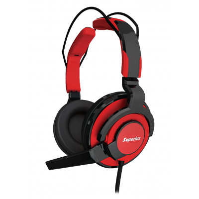 Superlux HMC631 Red профессиональная игровая гарнитура для ПК, разъёмы 2 x 3.5 мм