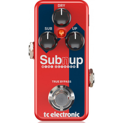 TC ELECTRONIC Sub'n'Up Mini Octaver напольная педаль эффекта октавер TC ELECTRONIC Sub'n'Up Mini Octaver напольная педаль эффекта октавер