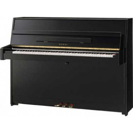 Kawai пианино K15E M/PEP, чёрное полированное, высота 110см. Пр-во Индонезия, комплектующие Япония