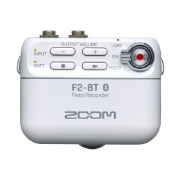 Zoom F2-BT/W полевой стереорекордер, Bluetooth, белый цвет
