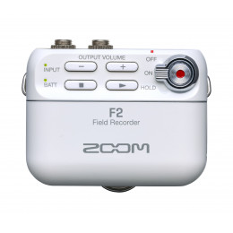 Zoom F2/W полевой стереорекордер, белый цвет