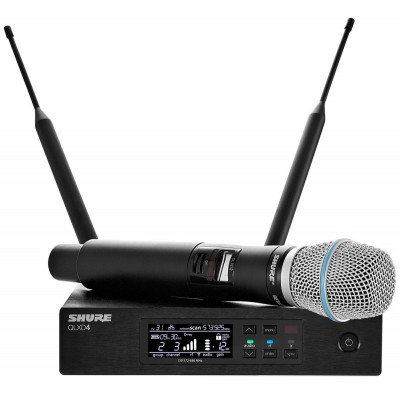 SHURE QLXD24E/B87A G51 вокальная радиосистема с ручным передатчиком BETA87A,...