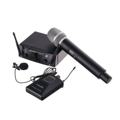LAUDIO PRO2-MP Двухканальная радиосистема с ручным передатчиком и петличкой,... LAUDIO PRO2-MP Двухканальная радиосистема с ручным передатчиком и петличкой,...