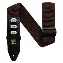 Ремень для гитары ERNIE BALL 4250 PickHolder Brown Ремень для гитары ERNIE BALL 4250 PickHolder Brown