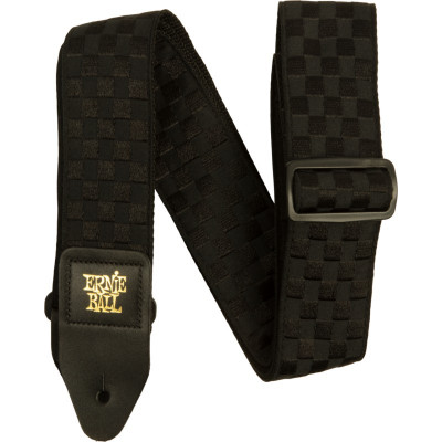 Ремень для гитары ERNIE BALL 5341 Jacquard Black Checkers Ремень для гитары ERNIE BALL 5341 Jacquard Black Checkers