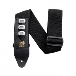 Ремень для гитары ERNIE BALL 4039 PickHolder Black Ремень для гитары ERNIE BALL 4039 PickHolder Black