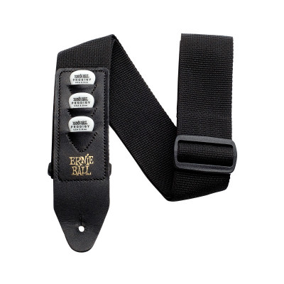 Ремень для гитары ERNIE BALL 4039 PickHolder Black Ремень для гитары ERNIE BALL 4039 PickHolder Black