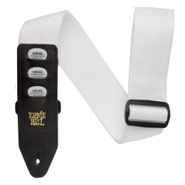 Ремень для гитары ERNIE BALL 4259 PickHolder White Ремень для гитары ERNIE BALL 4259 PickHolder White