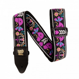 Ремень для гитары ERNIE BALL 5331 Jacquard Purple Bird Lupin