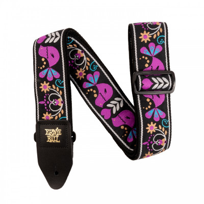 Ремень для гитары ERNIE BALL 5331 Jacquard Purple Bird Lupin