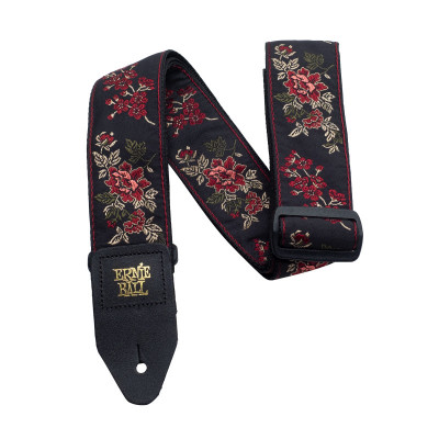 Ремень для гитары ERNIE BALL 4142 Jacquard Red Rose Ремень для гитары ERNIE BALL 4142 Jacquard Red Rose