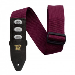 Ремень для гитары ERNIE BALL 4688 Pickholder Burgundy Ремень для гитары ERNIE BALL 4688 Pickholder Burgundy
