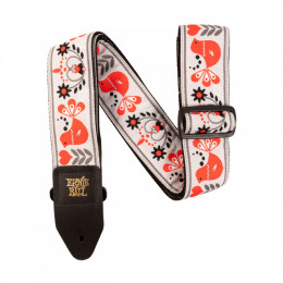 Ремень для гитары ERNIE BALL 4689 Jacquard Red Bird Winter Ремень для гитары ERNIE BALL 4689 Jacquard Red Bird Winter