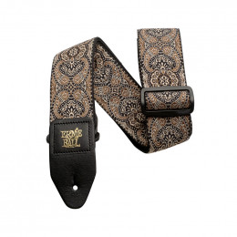Ремень для гитары ERNIE BALL 4163 Jacquard Gold & Black Paisley