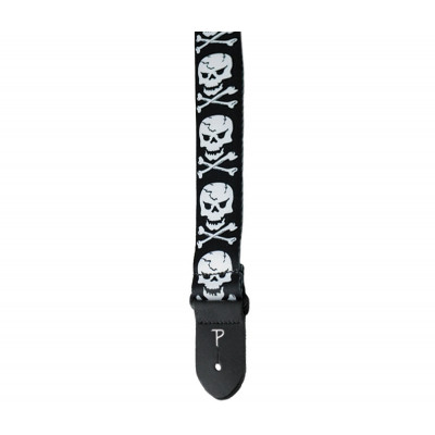 Perri's LPCP-1256 - Ремень для гитары, Серия: Polyester, Материал: полиэстер, Рисунок: череп и кости, Ширина ремня: 5 см, Длина: 99 - 147 см Perri's LPCP-1256 - Ремень для гитары, Серия: Polyester, Материал: полиэстер, Рисунок: череп и кости, Ширина ремня: 5 см, Длина: 99 - 147 см