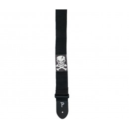 Perri's NWSPKSK-595 - Ремень для гитары, Серия PICK POCKET, Материал: полиэстер, Рисунок: череп, Цвет: чёрный, Ширина ремня: 5 см, Длина: 99 - 147 см Perri's NWSPKSK-595 - Ремень для гитары, Серия PICK POCKET, Материал: полиэстер, Рисунок: череп, Цвет: чёрный, Ширина ремня: 5 см, Длина: 99 - 147 см