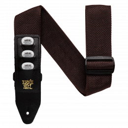 Ernie Ball 4250 - Ремень для гитары, с кожаными концами, Серия PICKHOLDER STRAP, Материал: полипропилен, Рисунок: нет, Ширина ремня: 5 см, Длина: 10 Ernie Ball 4250 - Ремень для гитары, с кожаными концами, Серия PICKHOLDER STRAP, Материал: полипропилен, Рисунок: нет, Ширина ремня: 5 см, Длина: 10